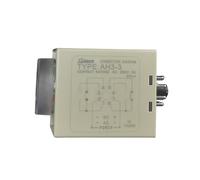 Latest feature 24-240V AC/DC universal timer relay AH3-3 time delay relay time relay time range 0.1S-60M(Time range 2.8s-10m)