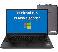 Latest Lenovo ThinkPad E15 15.6" FHD Full HD (1920x1080) Business Laptop (Intel 10th Quad Core i5-10210U, 16GB DDR4 RAM, 512GB PCIe SSD) Type-C, HDMI, Windows 10 Pro + 500GB HDD