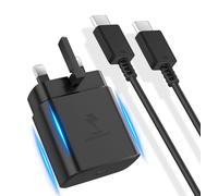 [Latest models] 45w Samsung Fast Charger, USB C Charger Fast Charger Plug with 6FT USB C Cable and Plug Charge for Samsung Galaxy S25/S25+/S25 Ultra/S24/S23/S22/Pixel 10/Z Fold7/A55/A54/A15 - Black
