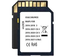 Latest Navigation SD Card, Compatible with: (2016-21)-Cx3. (2016-20)-Cx5. (2016-20)-Cx9. (2016-22)-Mx5. (2016-18)-3. (2016-22)-6, Can/Mex/USA Maps