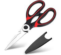 Latest Sharp Kitchen Scissors Heavy Duty Multifunction Purpose Utility Cooking Scissors for Chicken Meat Fish Poultry Vegetables Nuts Household Necessity