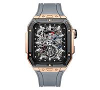 Latest Style Watch Case,For Band 7 8 Ultra 45mm Luxury Modification Kit For iWatch 8 7 45mm Fluorine Rubber Strap With Tool