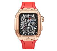 Latest Style Watch Case,For Band 7 8 Ultra 45mm Luxury Modification Kit For iWatch 8 7 45mm Fluorine Rubber Strap With Tool