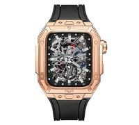 Latest Style Watch Case,For Band 7 8 Ultra 45mm Luxury Modification Kit For iWatch 8 7 45mm Fluorine Rubber Strap With Tool