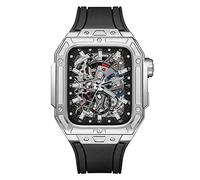 Latest Style Watch Case,For Band 7 8 Ultra 45mm Luxury Modification Kit For iWatch 8 7 45mm Fluorine Rubber Strap With Tool