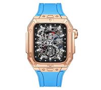 Latest Style Watch Case,For Band 7 8 Ultra 45mm Luxury Modification Kit For iWatch 8 7 45mm Fluorine Rubber Strap With Tool