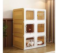 Latest Upgraded DIY Cat Cage - Pet Playpen, Portable Indoor Cat Cages Enclosures Resin Small Animal catCat Kennel, Stable Load-bearing, Large Exercise Place (Color : A, Size : 71 * 46.5 * 106CM)