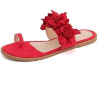 Latest Women Casual Daily Flower Slip on Flat Sandals Bunion Slippers Orthopedic Flip Flops Summer Shoes Toe Ring Orthopedic Sandals Slip-On Daily Beach Travel Sandals Slippers
