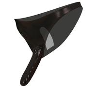 Latex black pants with external and internal dildo (S-L)
