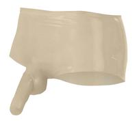 Latex boxers + penis sleeve (natural) - L/XL