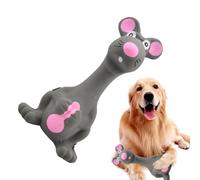 Latex Chew Toy - 28g Durable Pets Teething Accessory, Soft Rubber Molar Squeak Toy, Funny Screaming mouses Figure, Lightweight Chewing Mice Squeaky Toys For Indoor Outdoor Puppy Training Small Dog