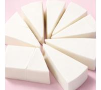 Latex Cosmetic Wedges, White, 8 Pieces, for Smooth Application and Blending