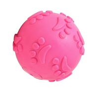 Latex Dog Chew Ball - Squeaky Toy for Teething Puppies and Playful Pets, Interactive Design Encourages Exercise and Comfort | Fun Outdoor Toy for Tossing, Biting, and Everyday Entertainment