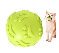 Latex Dog Chew Ball - Squeaky Toy for Teething Puppies and Playful Pets, Interactive Design Promotes Movement and Comfort | Fun Outdoor Toy for Throwing, Biting and Everyday Use
