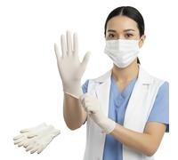 Latex Examination Gloves | Powder Free Disposable Bulk Pack | Natural Latex Multipurpose Medical Grade | Non-Sterile, Surgical Gloves, Exam Gloves (L, 1000, count)