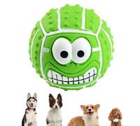 Latex Face Ball Dog Toy - Smile Face Dog Balls Toys | Bite Resistant Funny Bouncy Chewing Squeaky Face Balls for Medium Cats, Small Dogs and Kittens