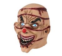 Latex Face Cover,Costume Face Cover with Blood - Unisex Latex Headgear, Costume Accessory Cosplay Props for Halloween Theater Performance Masquerade Role Play