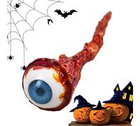 Latex Halloween Eyeballs , Realistic Bloodshot Eyes Gory Eyeball Decor Fake Eye Props Set | Spooky Indoor Halloween Display Creepy Scene Decoration Pieces for Haunted House Party Gatherings
