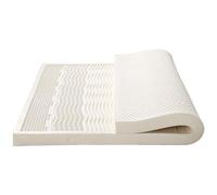 Latex Mattress Topper - 7-Zone Ergonomic Support for Enhanced Comfort and Breathability, Ideal for Back Pain Relief and Better Sleep