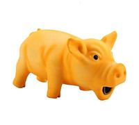 Latex Pig Shape Pet Chew, Grunting Squeaky Pig Pet Play Accessory (2#) | 16x8x8cm/6.3x3.1x3.1in Grunting Pig Pet Chew, Squeaky Grunting Pig Interactive Play Accessory for Dogs