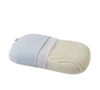 Latex Pillow With Cotton Cover Bed Pillow，Compatible For Side Back And Stomach Sleeper(Blue)