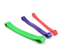 Latex Resistance Band and Purple, for Pilates Training Therapy | Lightweight Stretchy Flat Band, Endurance Strength Training, Exercise Use for Legs and Physical Therapy