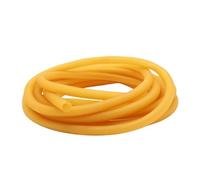 Latex Rubber Hoses Elastic Band Yellow IDxOD 1.6-18mm For Physical Exercise(1 METER X 2MM X 5MM)