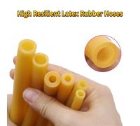 Latex Rubber Hoses Yellow IDxOD 1.6~18mm High Resilient Surgical Medical Tube Slingshot Elastic Band(1 Meter,ID 12mm x OD 17mm)