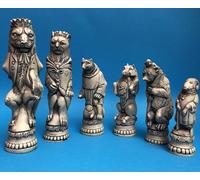 LATEX RUBBER MOULDS * REYNARD THE FOX MOULDS TO MAKE YOUR OWN CHESS SET