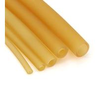 Latex Rubber Tubing， Latex Rubber Hoses for Applications 1 Meter Yellow ID 1.6-12mm(1M X Id 9mm X Od 12mm)