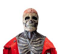 Latex Skeleton Face Covering, Full Face Skull Headgear, Human Skeleton Full Face Mask | Realistic Halloween Full Skull Headwear for Men, Women, Adults