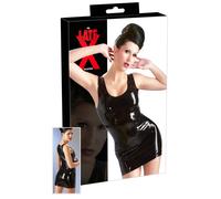 LATEX - Sleeveless Mini Dress (Black) - XL