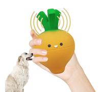 Latex Soft Chew Dog Toy - Foodie Faces Carrot Dog | Vegetable Shape Puppy Chew Toy | Pet Funny Colorful Interactive Play | Small Medium Large Dogs Cats Kittens Puppies Plays