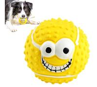 Latex Squeaky Dog Toy Ball - Smile Face Dog Balls Toys, Smile Reusible Face Dog Toy, Well Made Squeak Toys for Puppies for Small Puppies