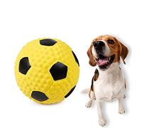 Latex Squeaky Toy for Dogs and Cats - Multicolor, Small/Large Size, Rugby/Soccer/Volleyball Shapes, Interactive Play, Indoor/Use