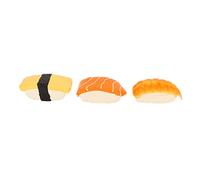 Latex Sushi Dog Toy Set of 3 Squeaky Pet Toys for Small and Medium Dogs Suitable for Interactive Play