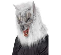 Latex Werewolf Grey Wolf Overhead Mask Halloween Fancy Dress Accessory