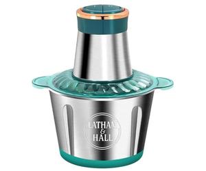 LATHAM & HALL Multi-Functional Food Blender - Green & Silver- 2 Speed Settings, 3L Metal Jug, Powerful Motor - Smoothies, Soups, Shakes & More