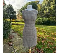 Latham & Taylor Women's Tweed Classic Dress - Brown Check - Size: UK14