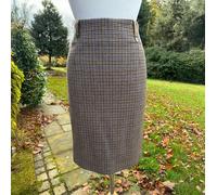 Latham & Taylor Women's Tweed Classic Skirt - Brown - Size: UK10