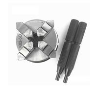 Lathe Bearing Chuck, 50mm Mini 4 Jaw Reversible Self-Centering M14 Thread Mount Lathe Chuck with Lock Rods K02-50