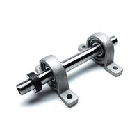 Lathe Bearing Chuck, Hollow M14x1mm M14 Thread Spindle Shaft 2 Bearing DIY Wood Lathe Cutter Headstock Fit Mini Chuck K01-50 K02-50 K01-65 K02-65