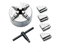 Lathe Bearing Chuck, K01-50 Lathe Chuck Three Jaw M14*1 Connecting Rod for K01-50/63/80/100 Self-Centering Mini DIY Metal Wood Lathe Tools(K01-80B)