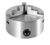 Lathe Bearing Chuck, Lathe Chuck K12 K72 4 Jaws K11 3 Jaws Manual Self-Centering Independent Reversible for Grinding Milling Drilling Machine(K12-125 4-Jaw)