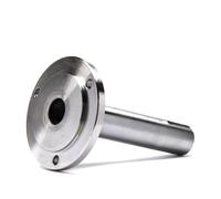 Lathe Bearing Chuck, Lathe Headstock Spindle Shaft OD 25mm L 112mm Flange Back Base Plate Adapter Fit K11-80 K12-80 K11-100 K12-100 80mm 100mm Chuck(Fit K11-100 K12-100)