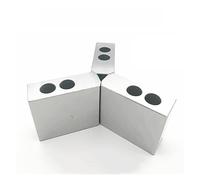 Lathe Bearing Chuck, New 10-Inch Hydraulic Chuck Three Jaw Claw Soft Claws 10Inches Heightening Lathe Clamp for CNC(120 Degree-90mm)