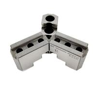 Lathe Bearing Chuck, Precision Standard 5 Inch 6 8 10 Inches Hydraulic Hard Claw Three Jaw Chuck Strong Step Claws for CNC Lathe Machine(6 inches-1 Step)