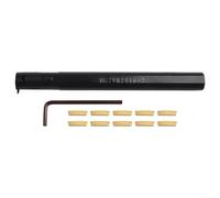 Lathe Boring Bar, MGIVR2016-2 Tool Holder with 10PCS MGMN200 Inserts and Wrench, Internal Turning Toolholder for CNC