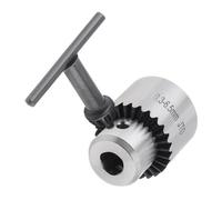 Lathe Chuck, 0.3-6.5Mm Jt0 Mini Drill Chuck Taper Mounted Micro Motor with Key Lathe Machine Tools Accessories