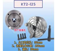 Lathe Chuck 125 4 Jaw Independent Chuck K72-125 Mini Chuck Manual Type for Mini Lathe